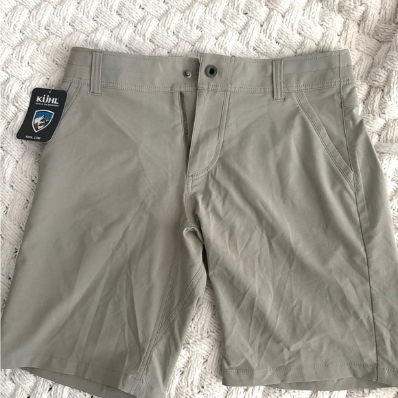 NWT Kühl Renegade 10" Inseam Shorts - Size 32 - Light Khaki/Taupe - Picture 2 of 5